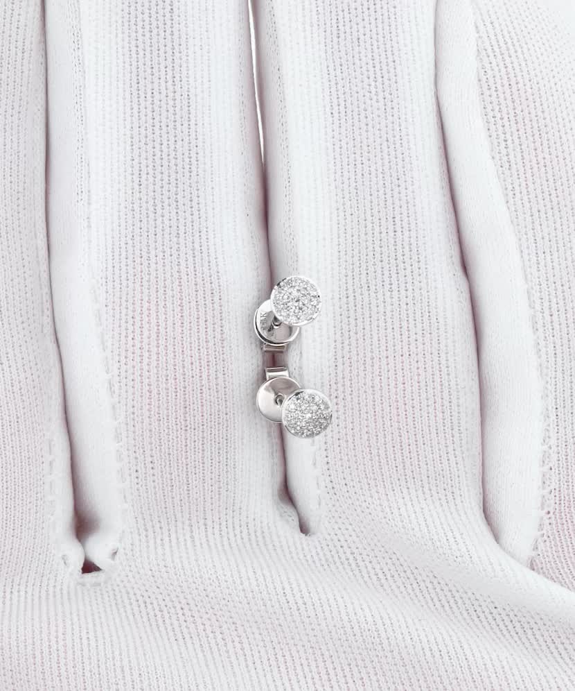 White gold earrings with diamonds