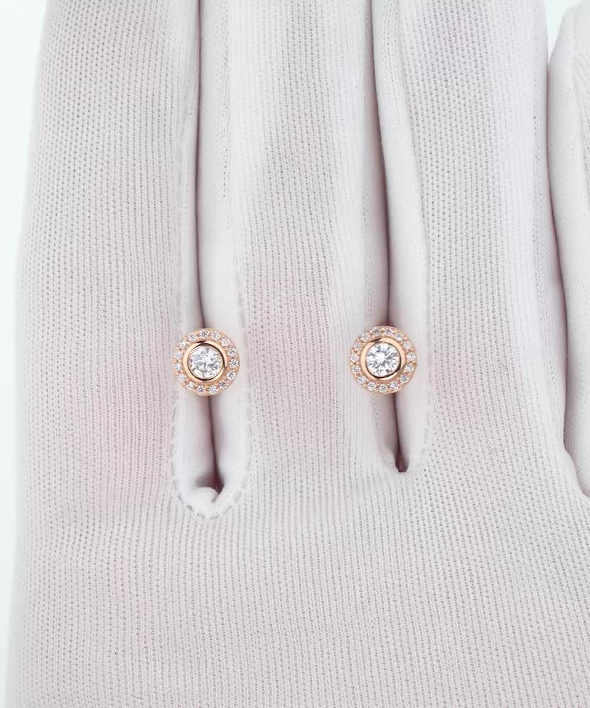 Kultaiset korvakorut zirkoneilla