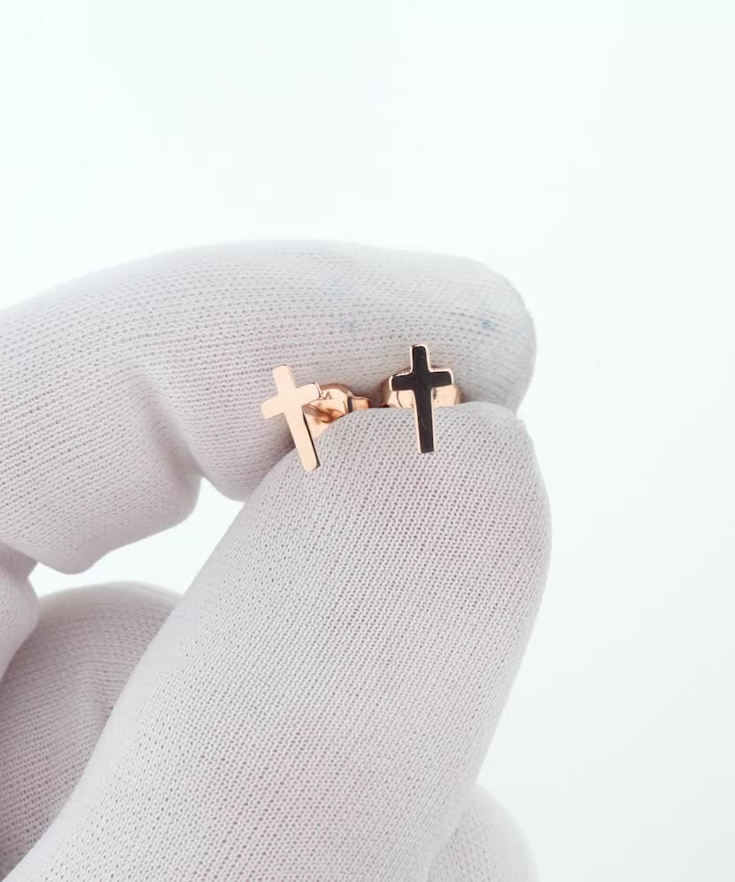 Kultaiset korvakorut "Ristit"