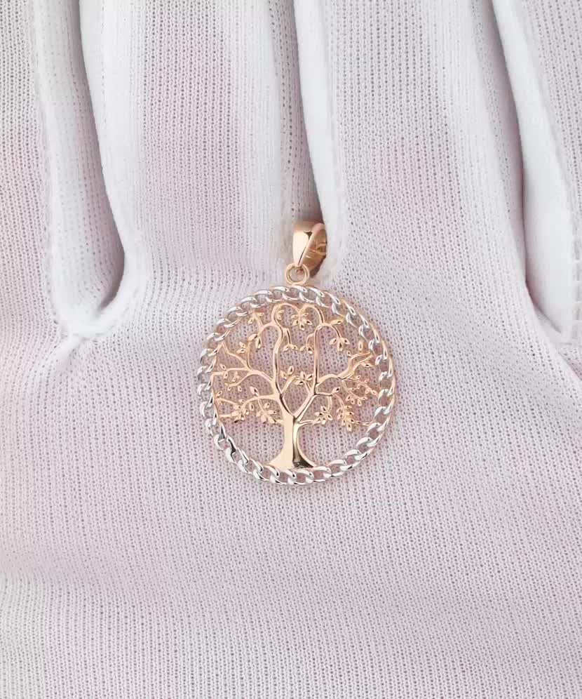 Gold pendant "Tree of life"
