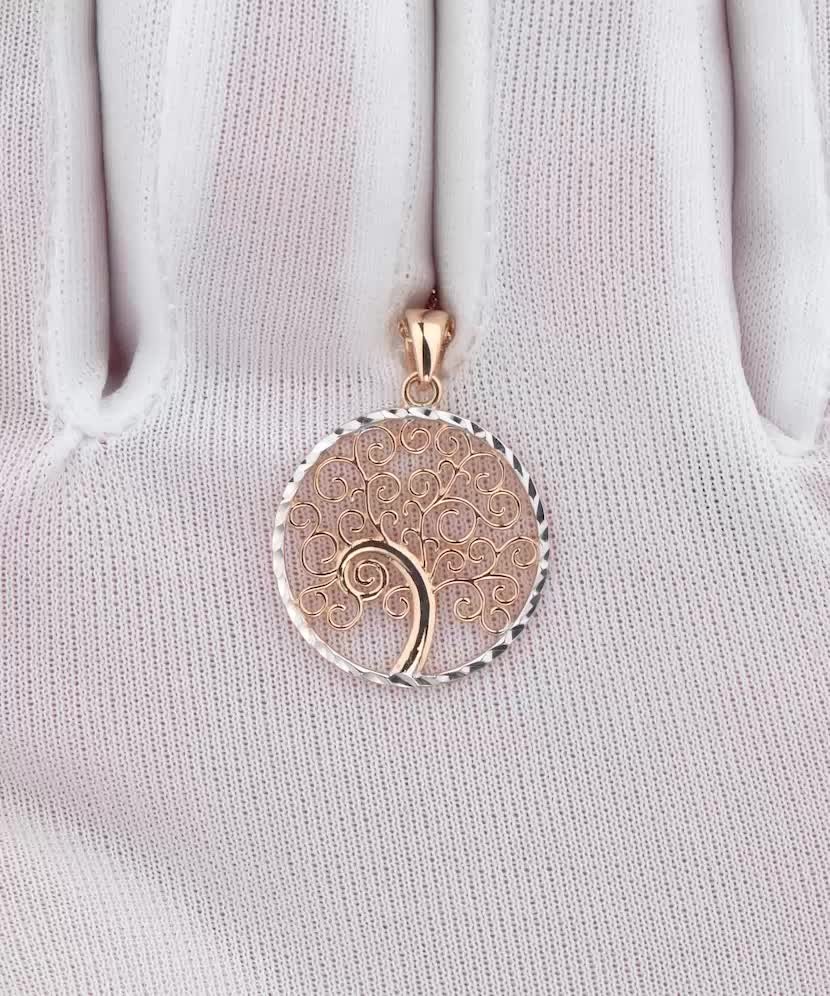 Gold pendant "Tree of life"