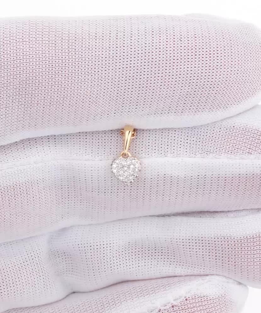 Yellow Gold pendant with diamonds