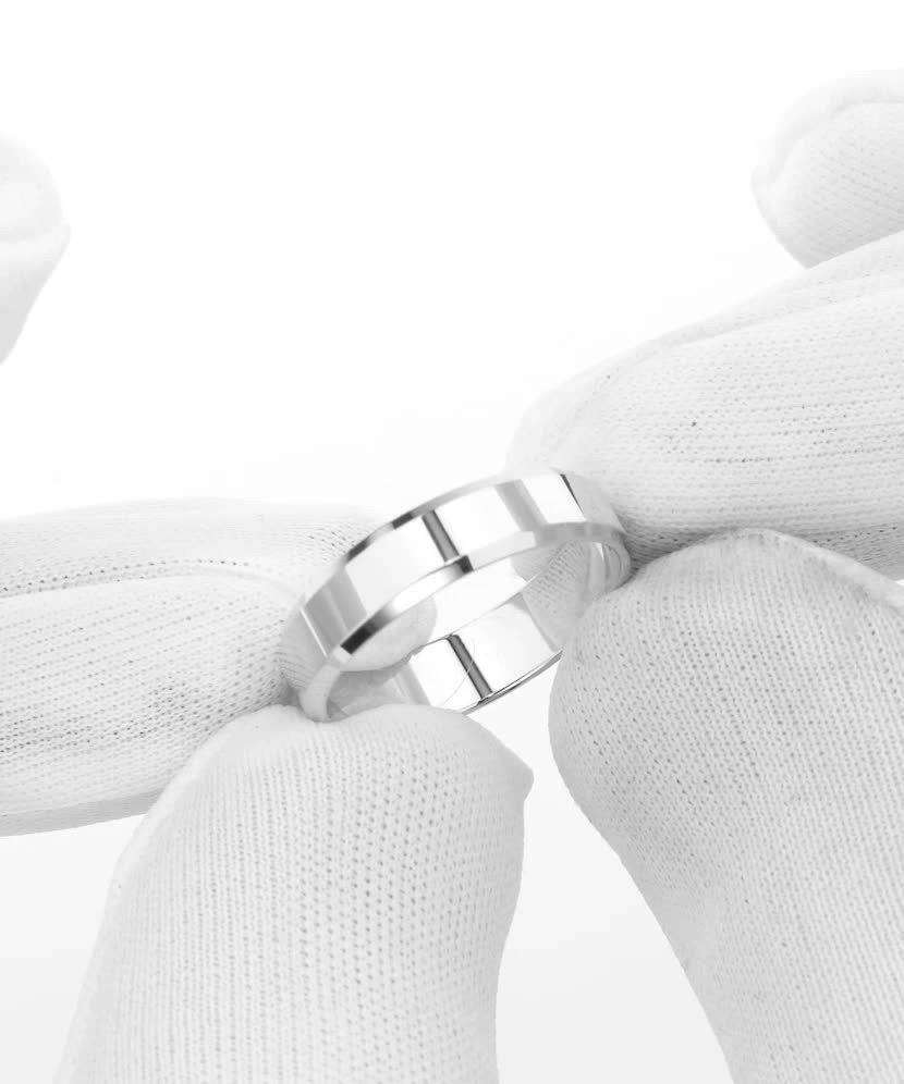 White Gold wedding ring 4.5mm with comfort