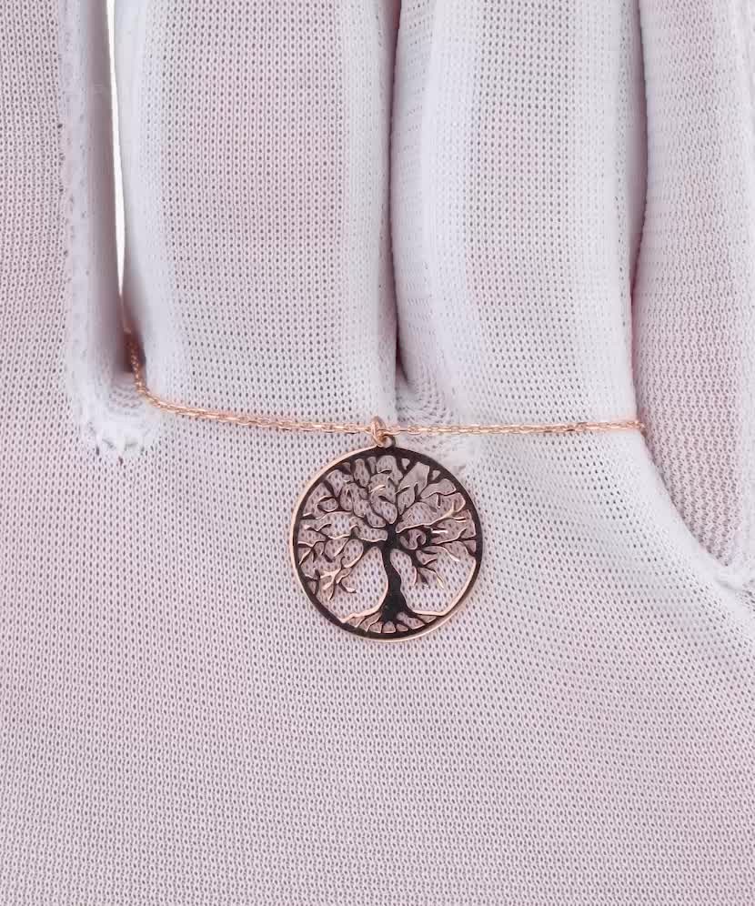 Gold chain with pendant "Tree of life"