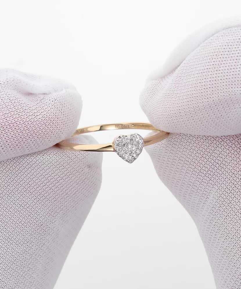 Yellow Gold ring with diamonds