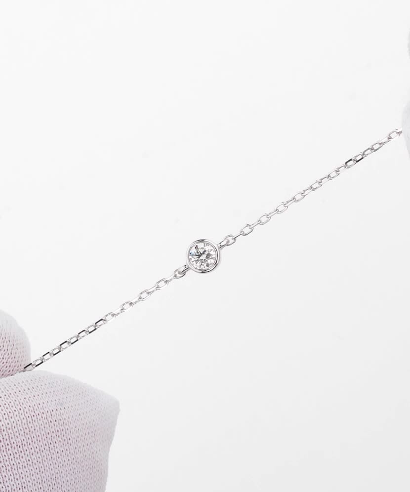 White gold bracelet with diamonds