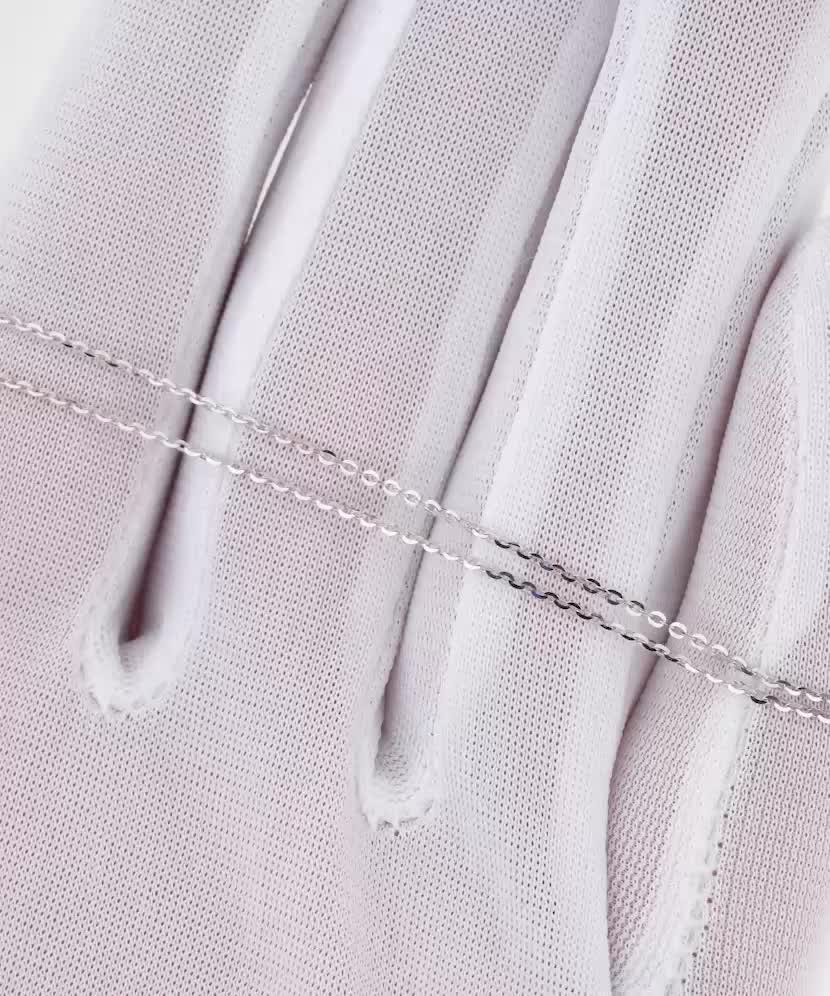 White gold chain "Anchor" 1.2mm