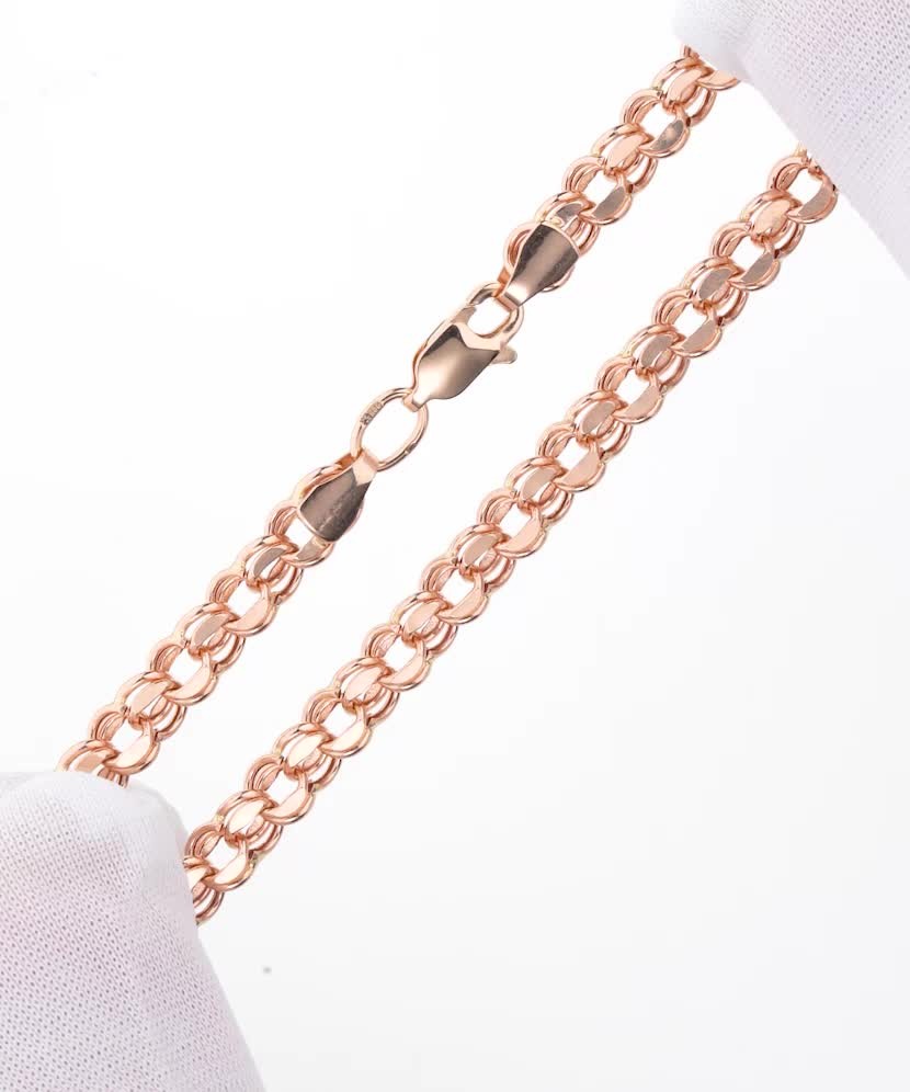 Gold bracelet "Bismark" 4.8mm