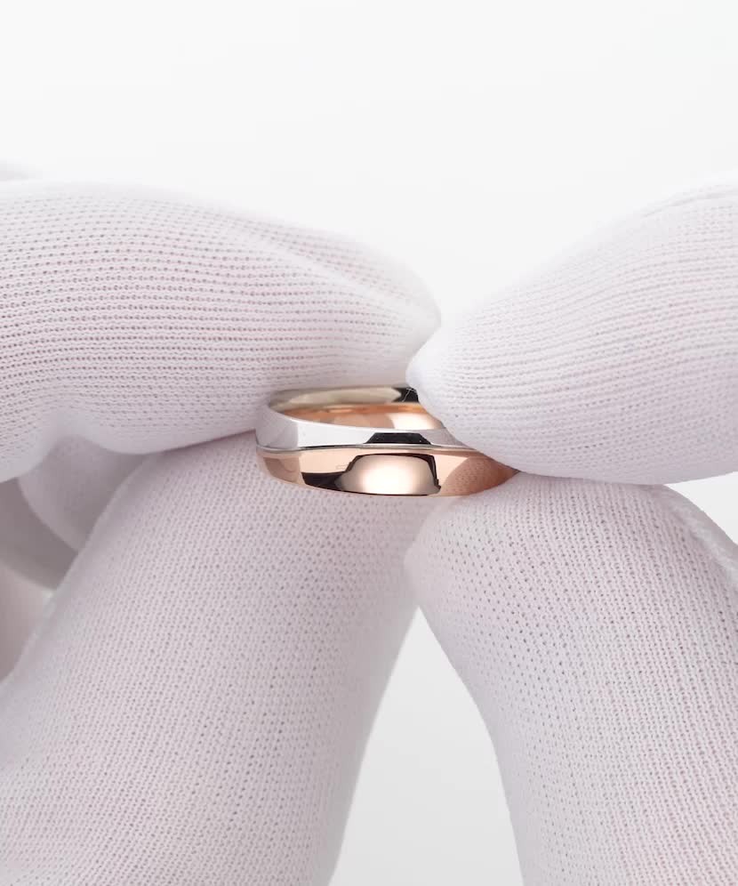 Gold wedding ring 5.5mm with comfort