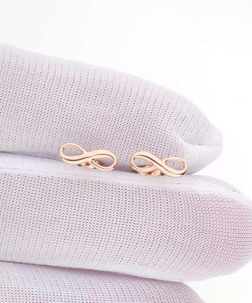 Kultaiset korvakorut "ääretön"