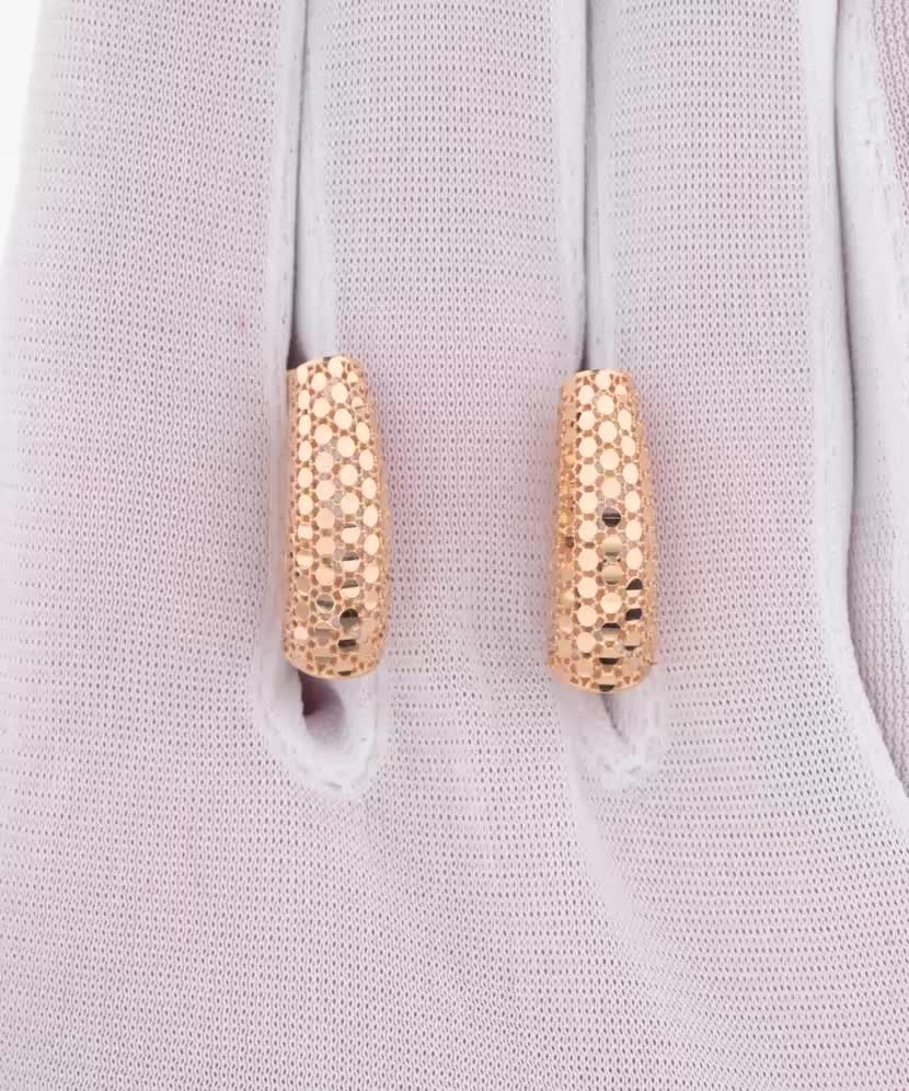 Gold earrings
