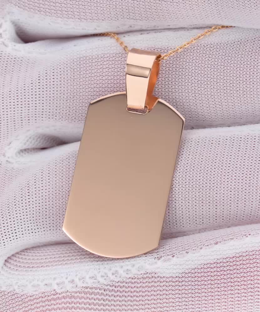 Gold pendant "plate"