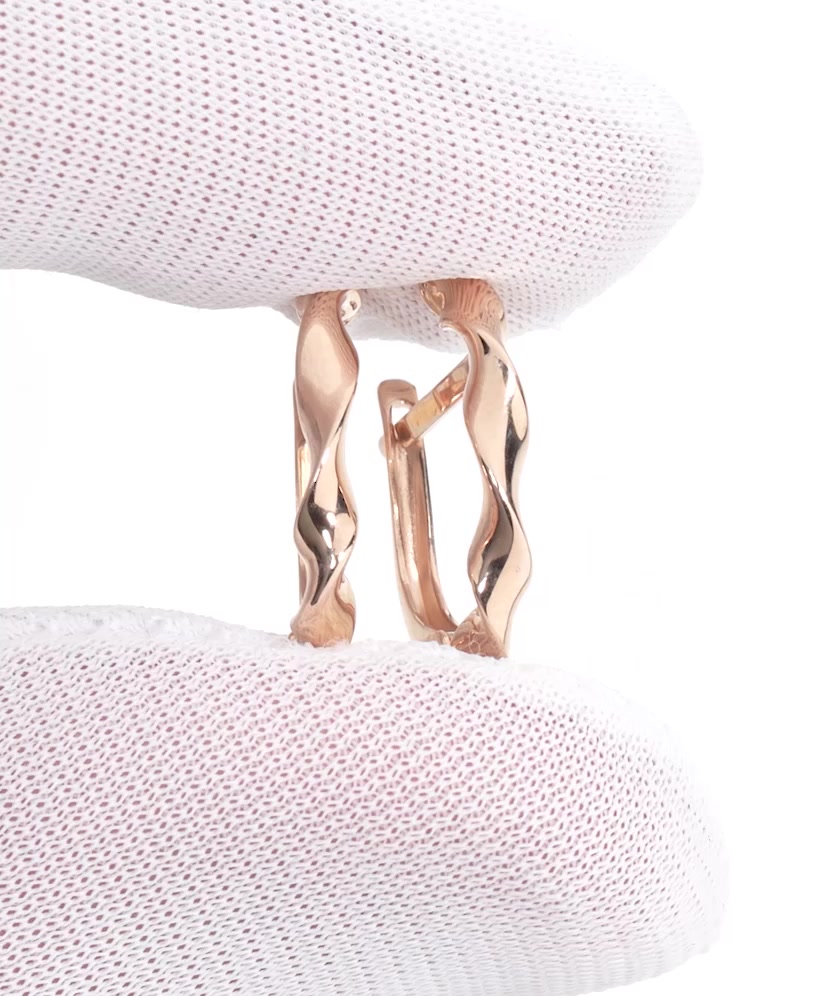 Gold earrings