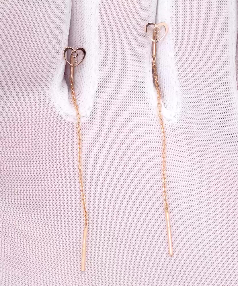 Gold earrings