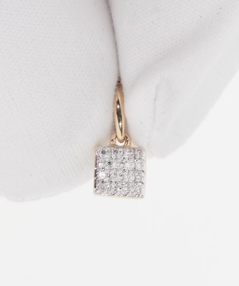Yellow Gold pendant with diamonds