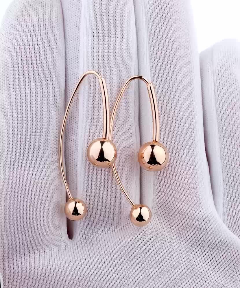 Gold earrings