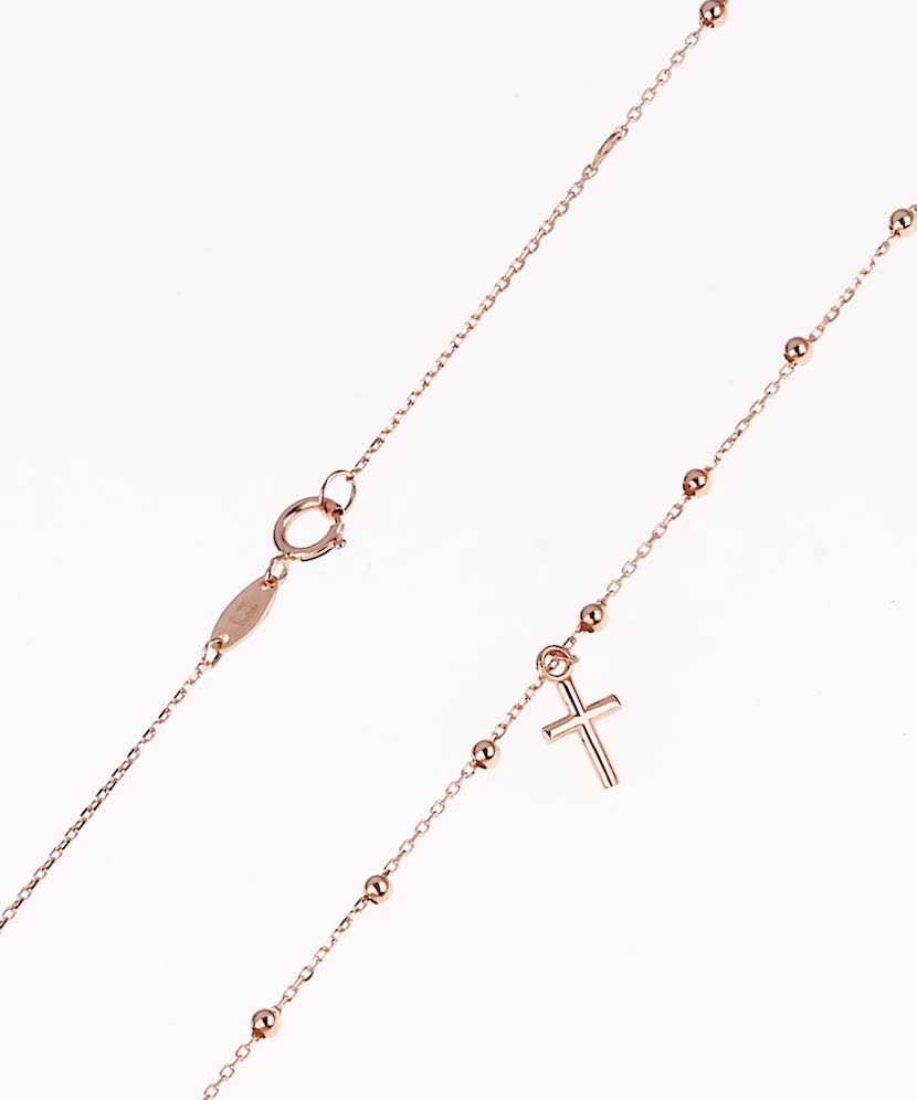 Gold chain with pendant "Cross"
