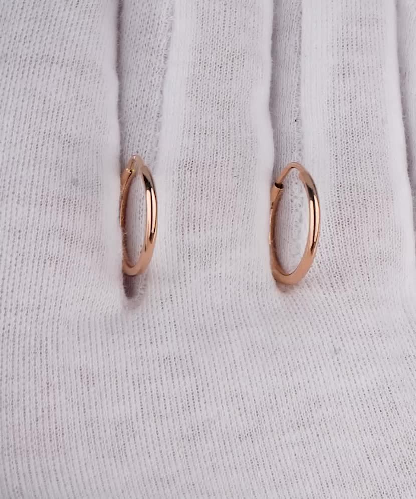 Auksiniai auskarai rinkutės 15mm  - Goldinga