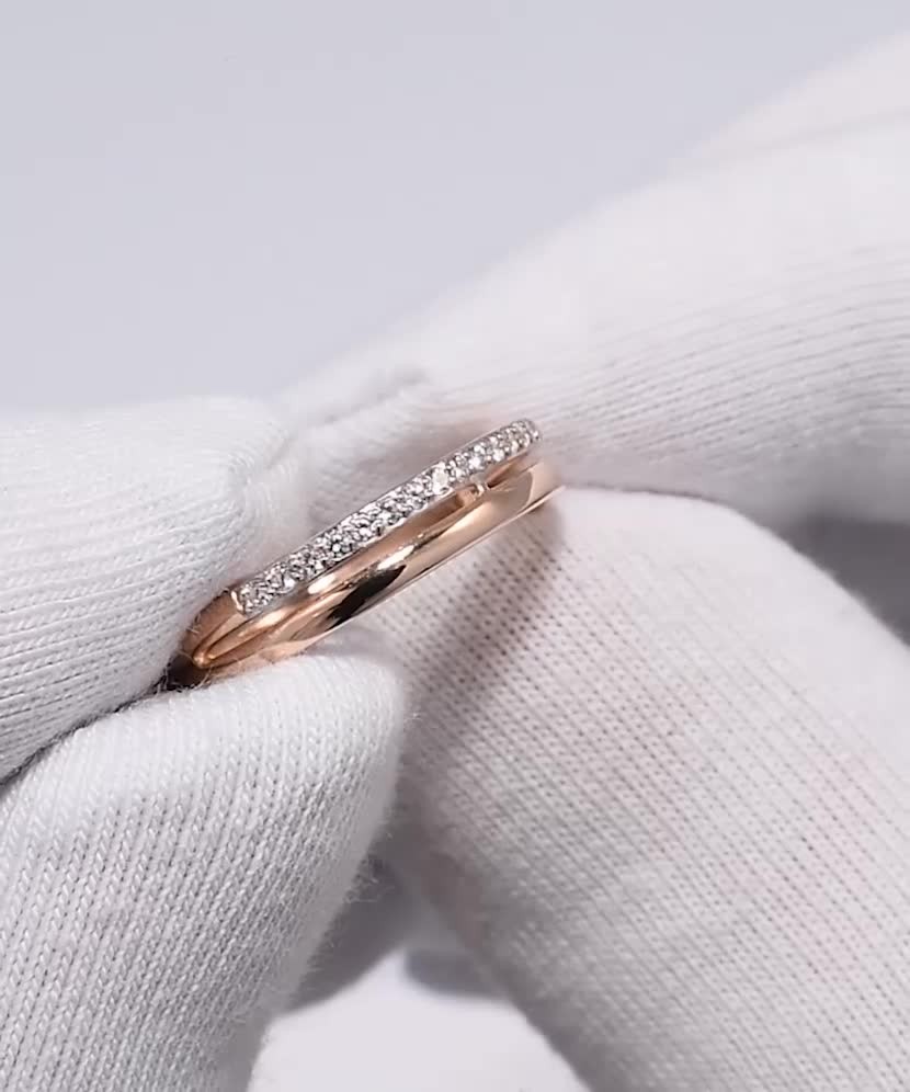 Auksinis žiedas su cirkoniais  - Goldinga