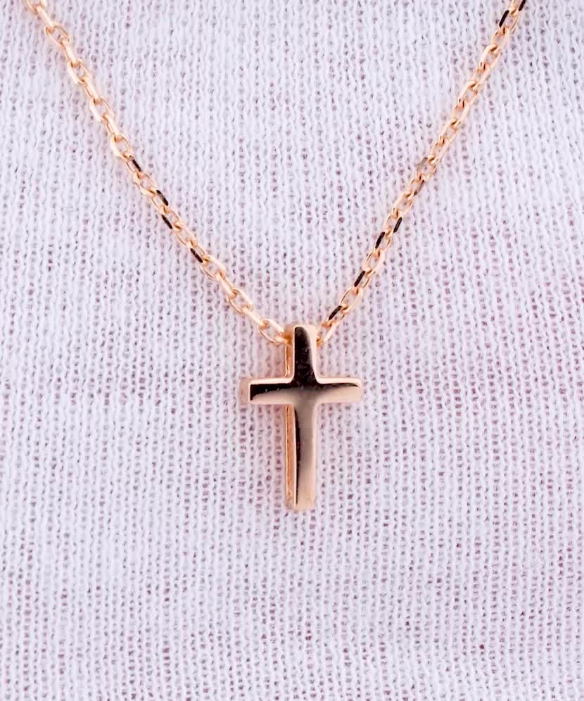 Auksinė grandinėlė su pakabuku "Kryželis"  - Goldinga