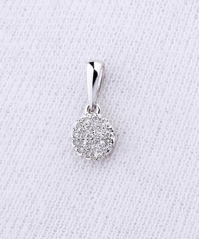 White Gold pendant with diamonds