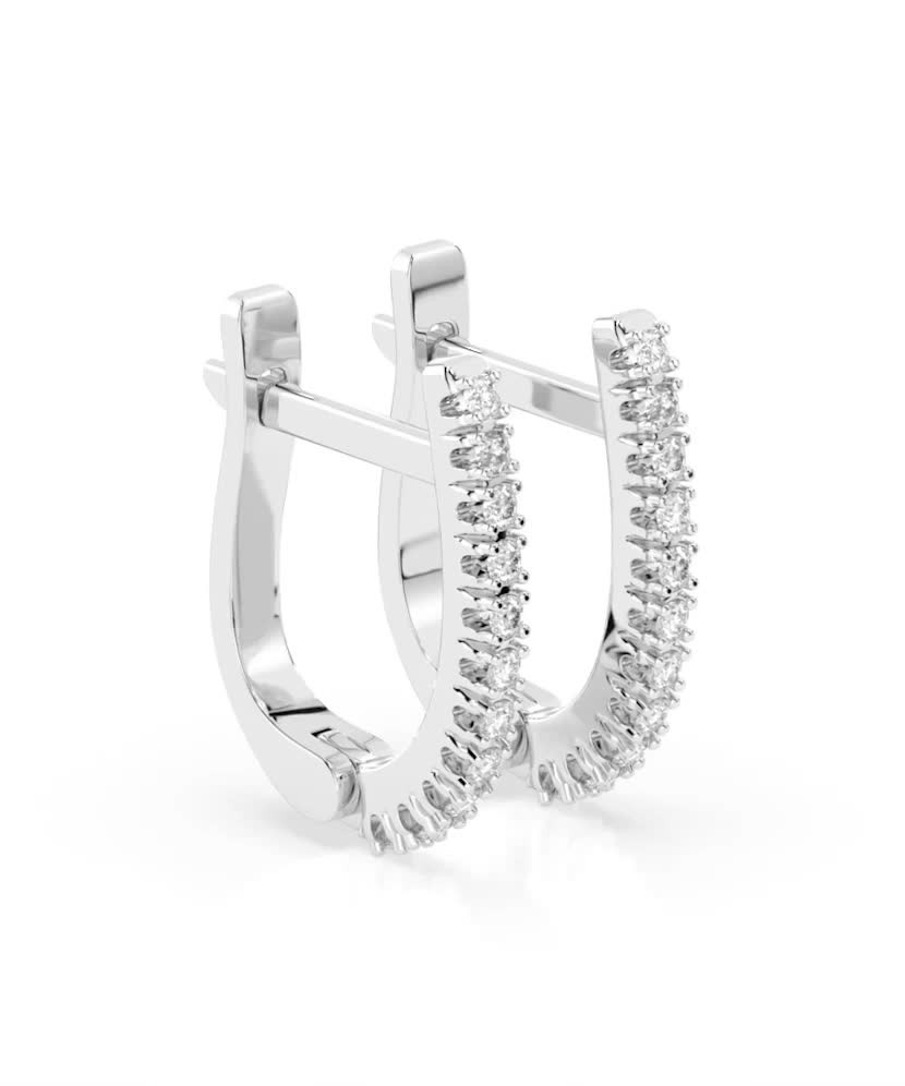 White Gold earrings with diamonds