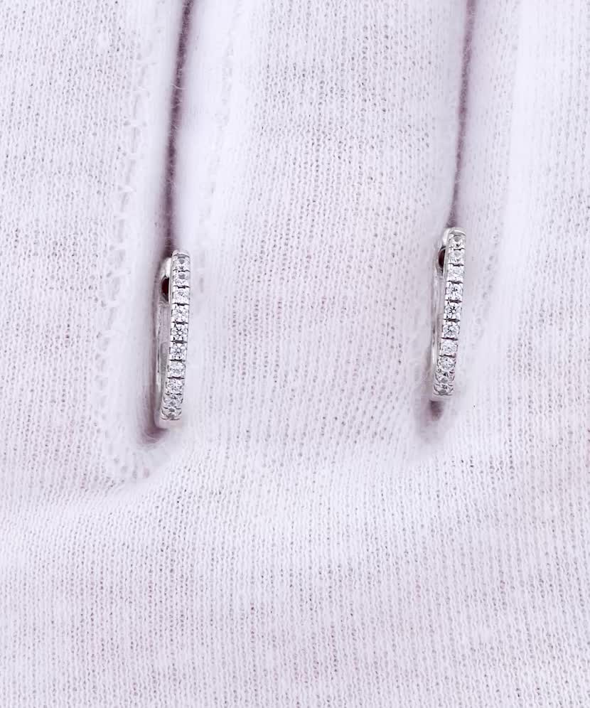 White Gold earrings with zircons