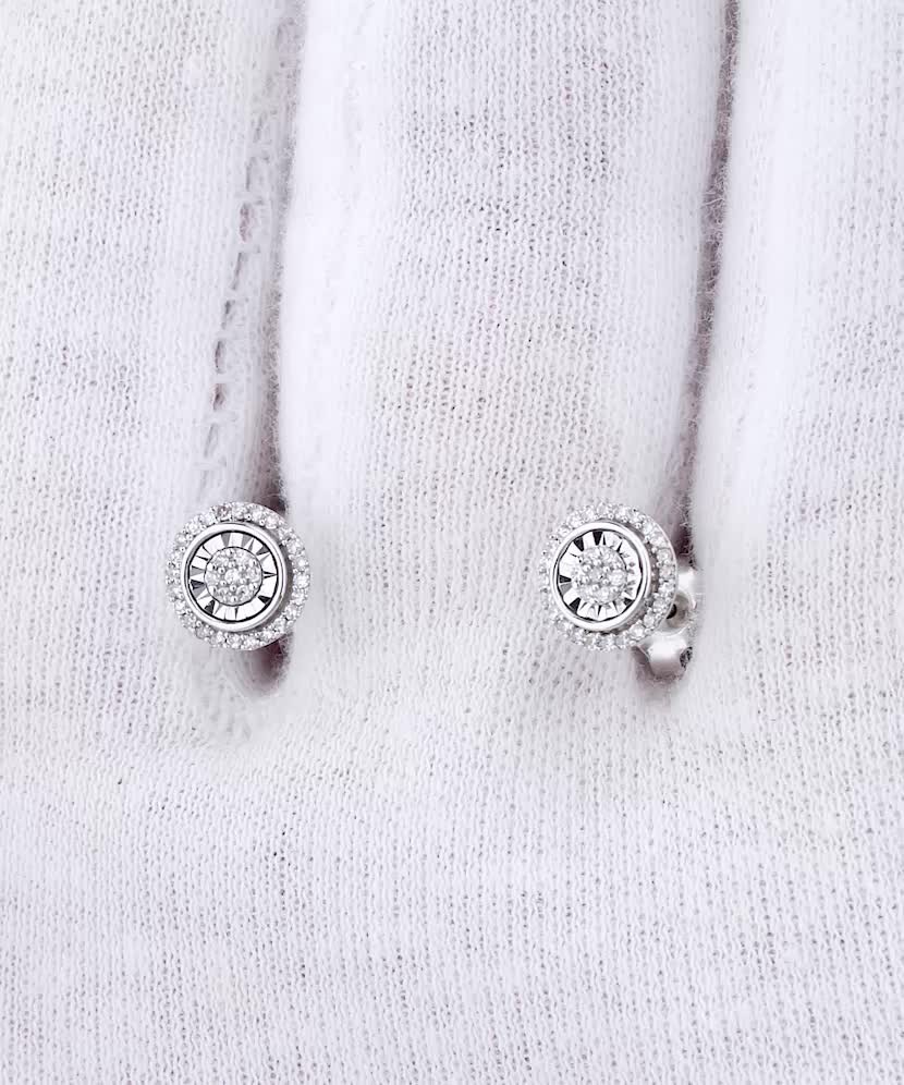 White Gold earrings with diamonds