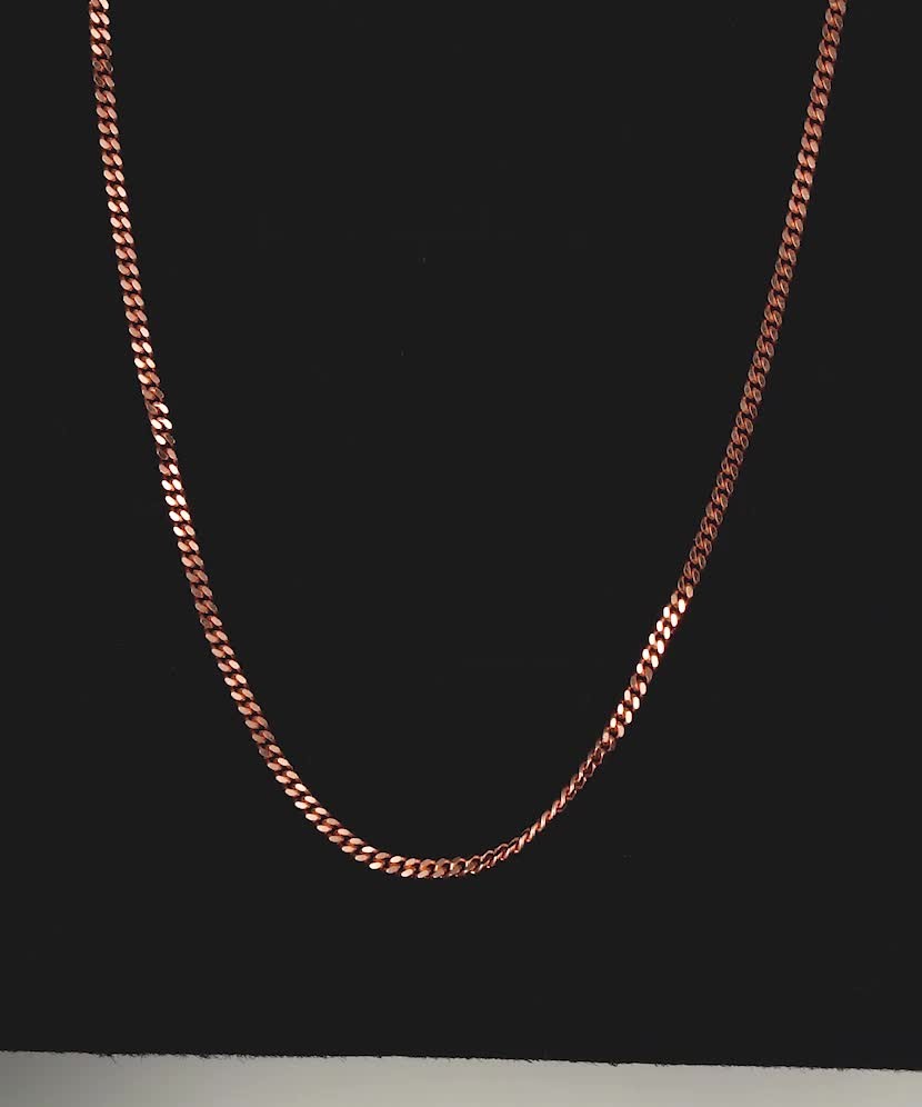 Gold chain "Curb" 1.2mm