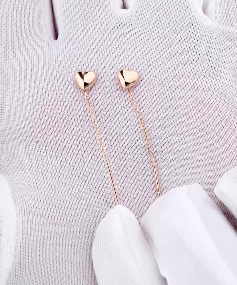 Gold earrings
