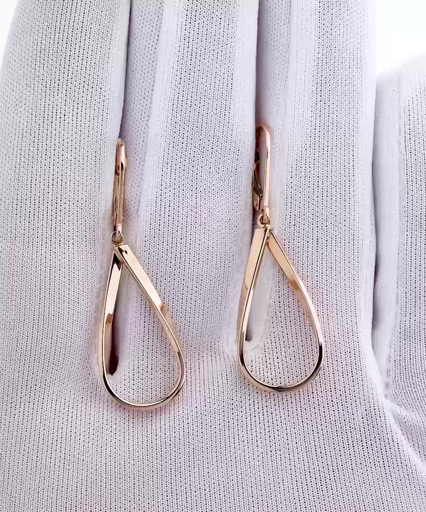 Gold earrings